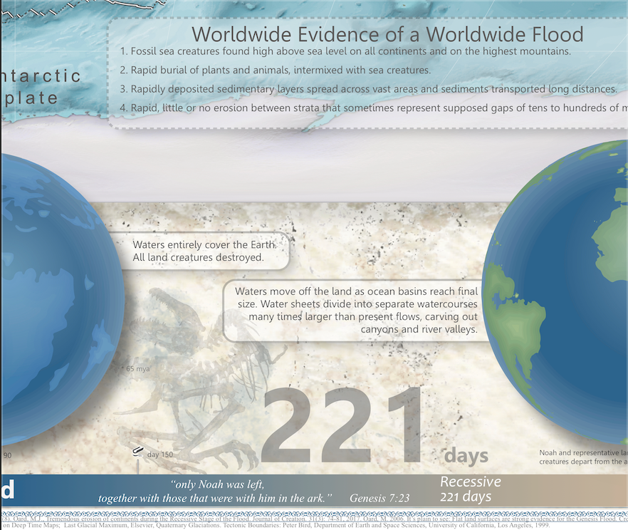The World That Perished - flood evidence detail